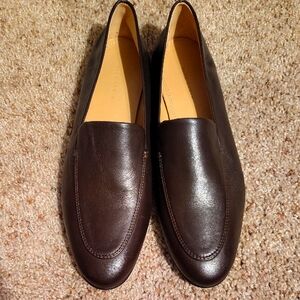 Jack Erwin Women's EMI Dark Brown Leather Loafers Sz 10